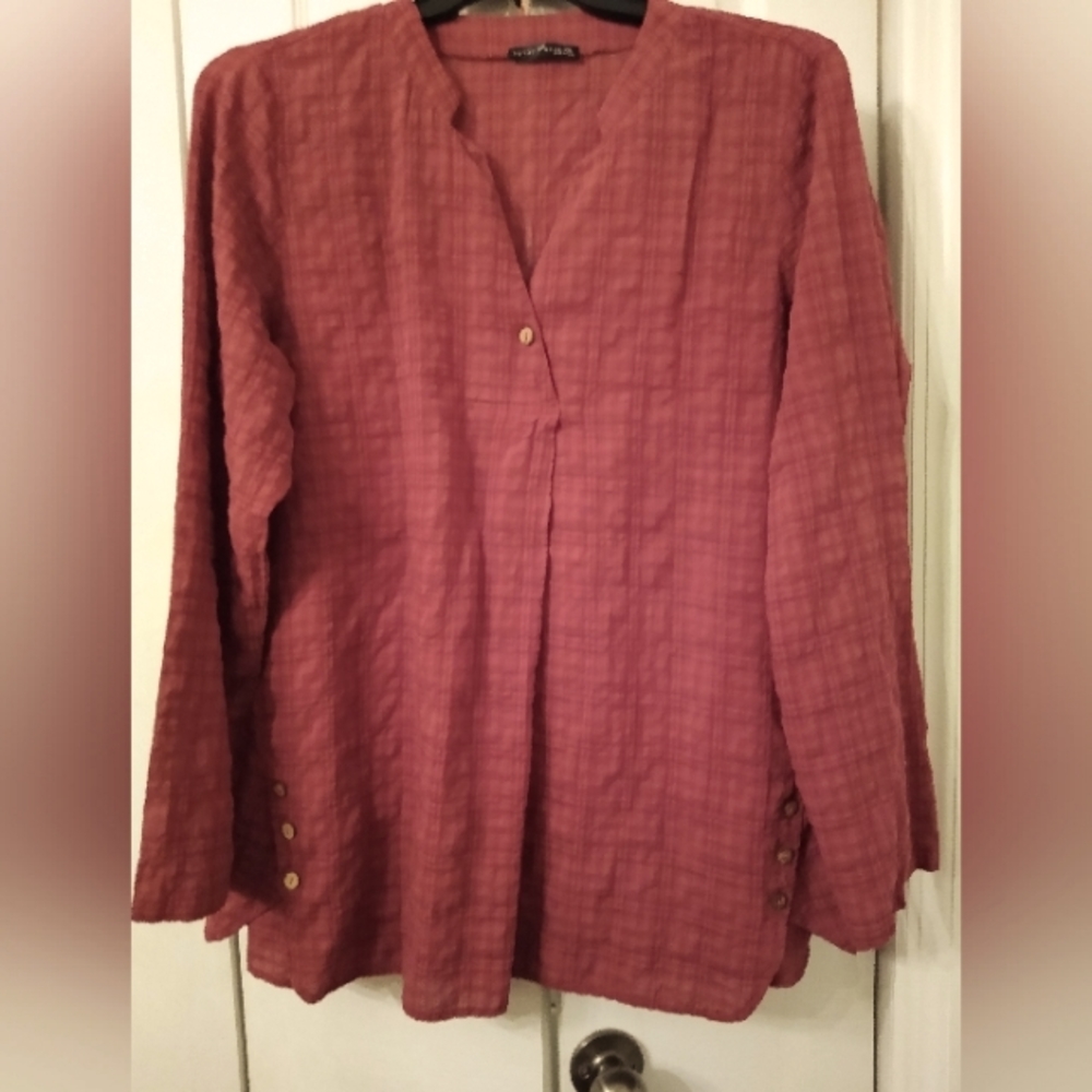 Emery Rose Dark Red top-Size XXL